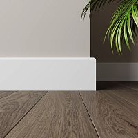 Плинтус белый Ultrawood арт. Base 8012 p (2000 x 80 x 12 мм.) - Санкт-Петербург